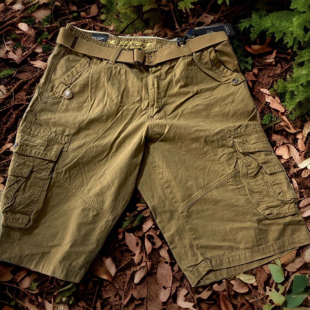Khaki Cargo Shorts